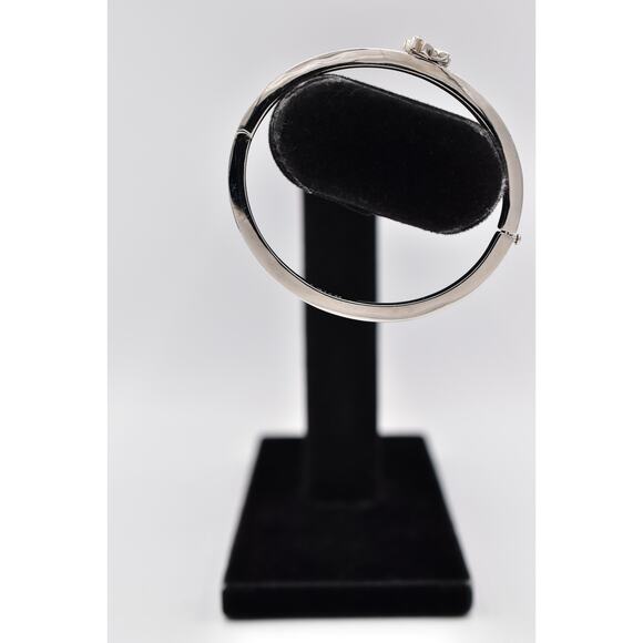 Coach Bangle Bracelet Shooting Star Silver Tone Rhinestone Crystal Signed Bin8 - Picture 3 of 12